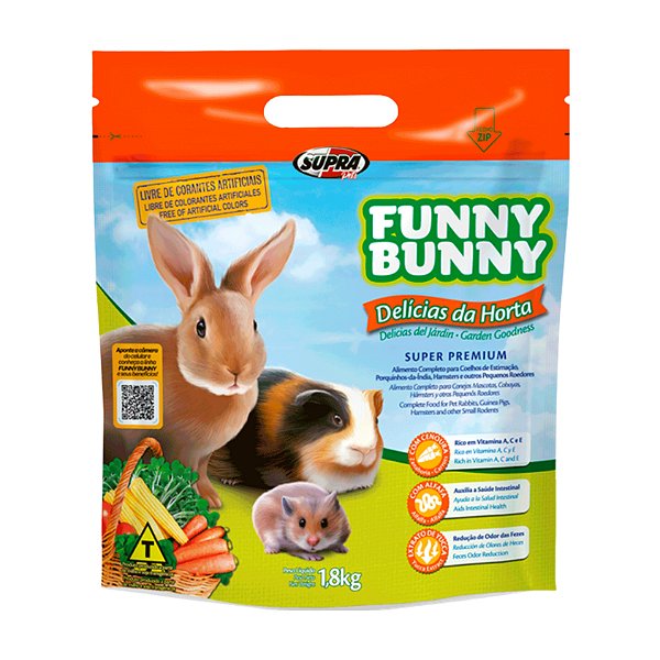 Funny Bunny Biscoito 500 Gr - Supra