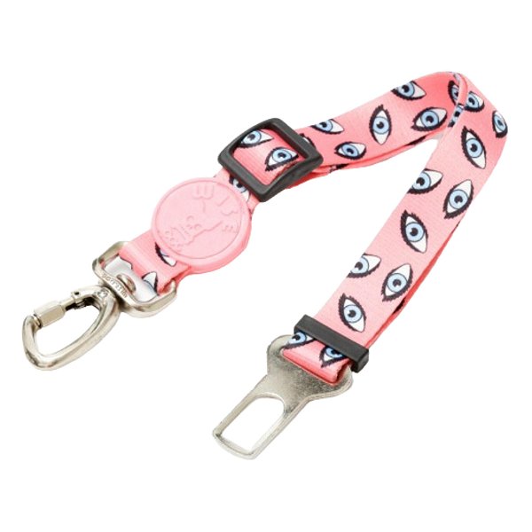 Cinto De Segurança Para Cães E Gatos Rosa Com Estampa - Wise Dog