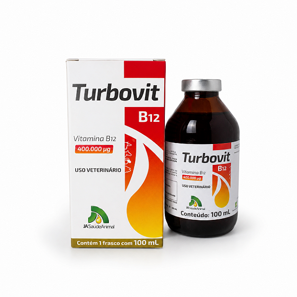 Turbovit B12 100 mL - JA Saúde Animal