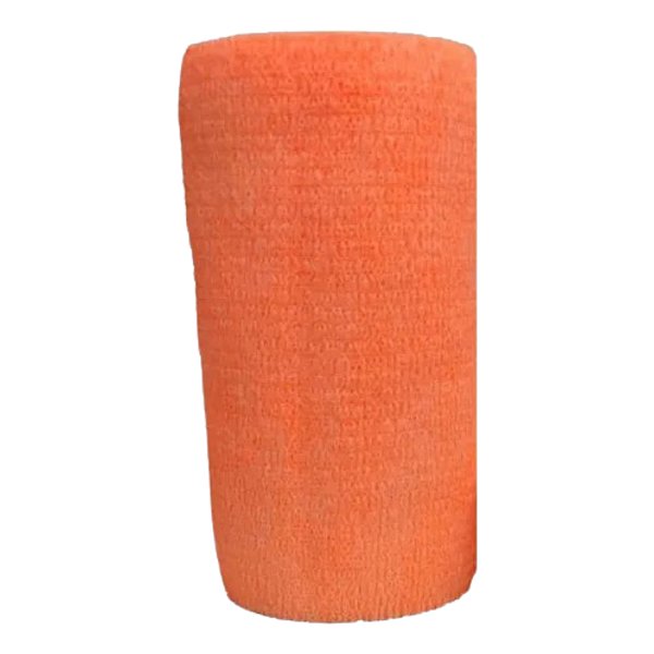 Atadura Elástica Autoaderente Laranja 10 cm x 4,5 mt Kit Com 3 Unidades - Syrvet