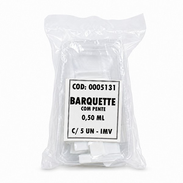 Barquette Com Pente 0,50 Com 5 Unidades - IMV