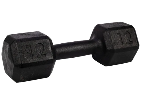 Dumbbell Sextavado Pintado 12kg