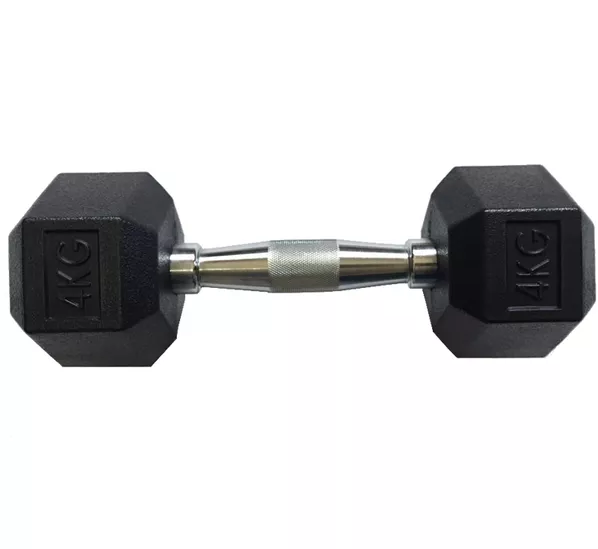 Halter Sextavado Injetado com Pegada Cromada 4kg