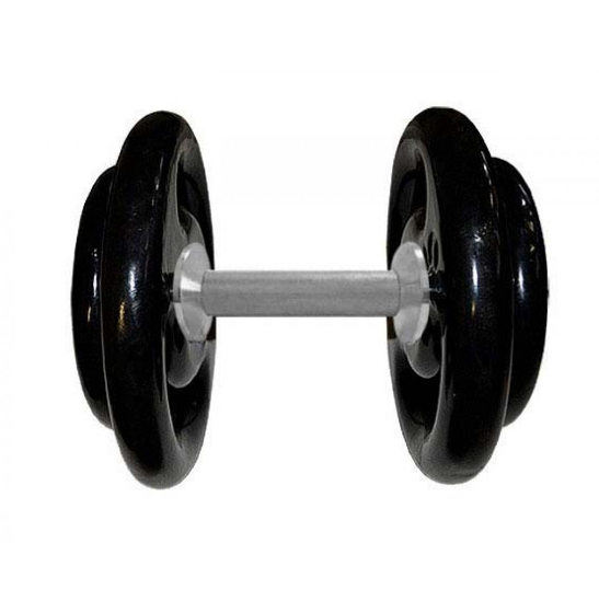Dumbbell Emborrachado Pegada Alumínio 10kg