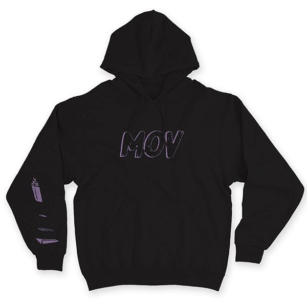 MOLETOM CANGURU MOV PRETO