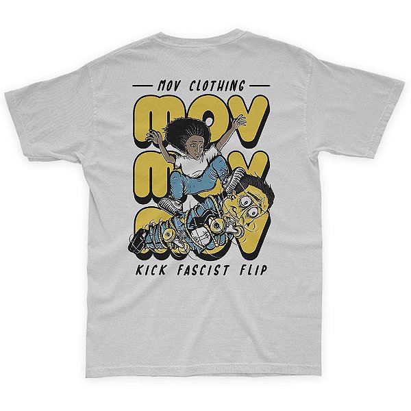 CAMISETA KICK FASCIST FLIP BRANCA