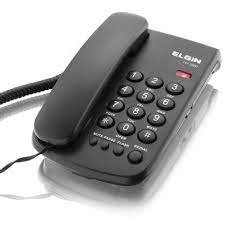 TELEFONE PADRAO (PRETO) (C/CHAVE) (ELGIN) (TCF-2000)