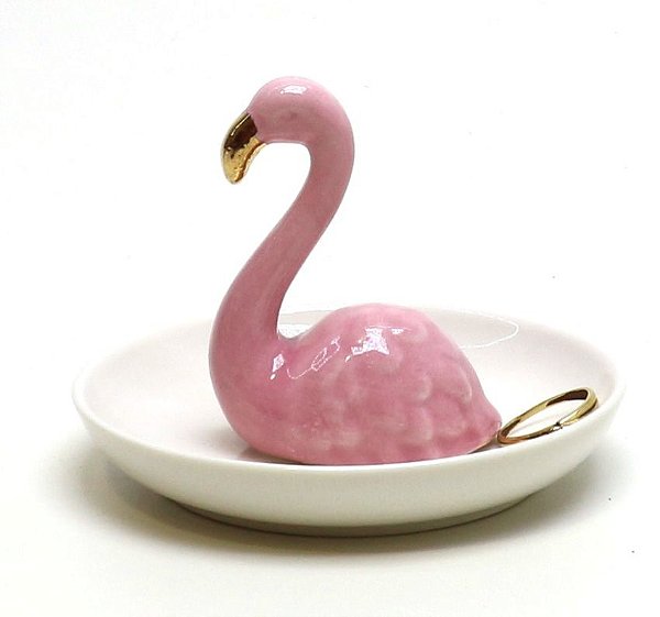 Porta Bijus em Cerâmica Flamingo