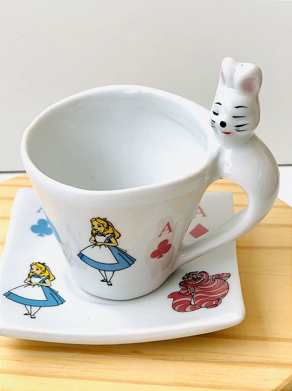 Xícaras de Café em Porcelana com Pires Alice 60ml