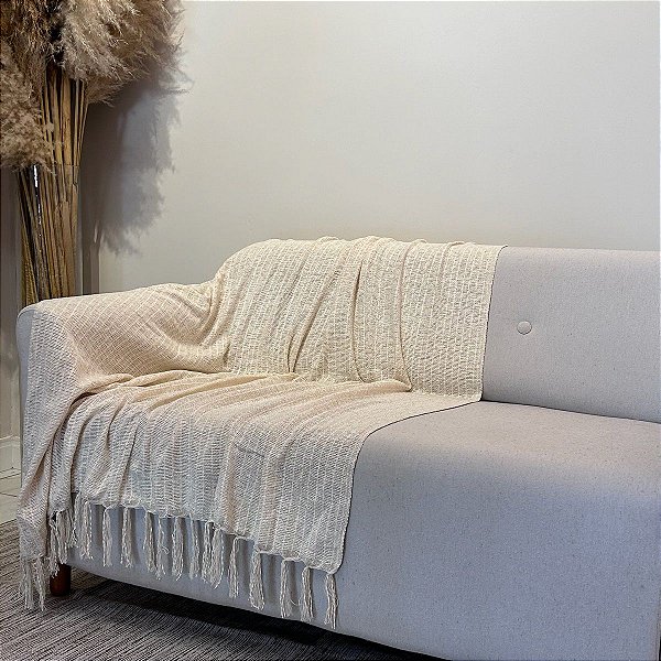 Manta Decorativa em Chenille-Cru-1,80x1,20.