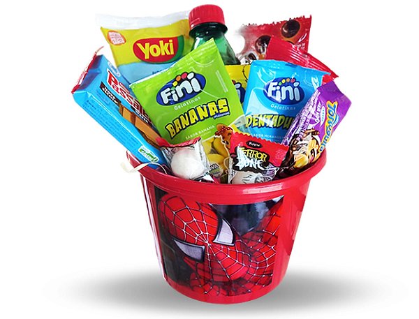 Baldinho guloseimas "Homem aranha"