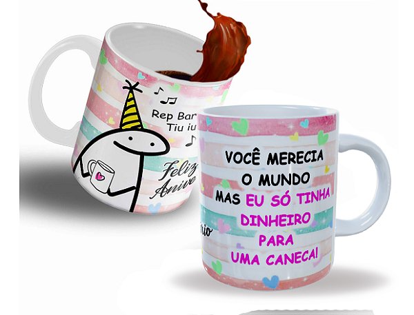 Caneca de porcelana "Feliz aniversário"