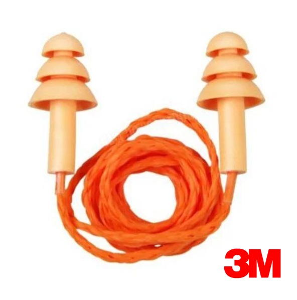 Protetor Auditivo CA5745 3M 19db Plug Silicone Cordão Poliester Pomp Plus (CA 5745)