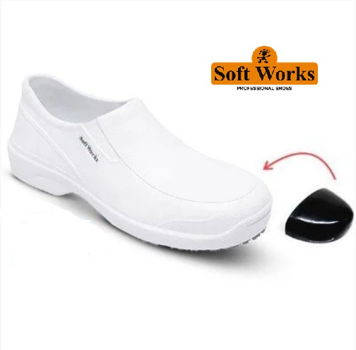 Sapato BB66 Bico de Composite CA41554 Soft Works Profissional Branco (CA 41554)
