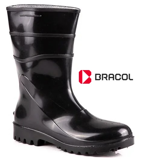 Bota PVC Com Forro Bracol CA37456 26Cm AcquaFlex Preto (CA 37456)