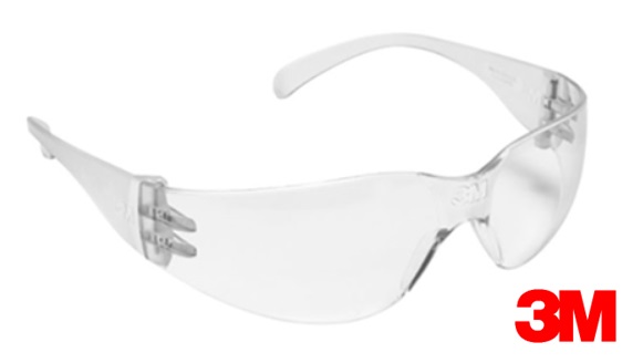 Óculos Virtua 3M CA15649 Antiembaçante e Antirrisco Proteção UV Incolor (CA 15649)