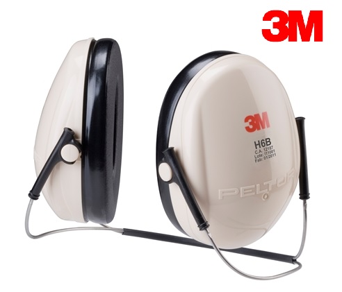 Protetor Abafador Concha Peltor CA12187 3M 19dB Haste Atras Nuca Aço Branco (CA 12187)
