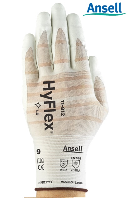 Luva Hyflex 11-812 CA43084 Ansell Reduz Risco de Lesões em Máquinas Rotativas (CA 43084)