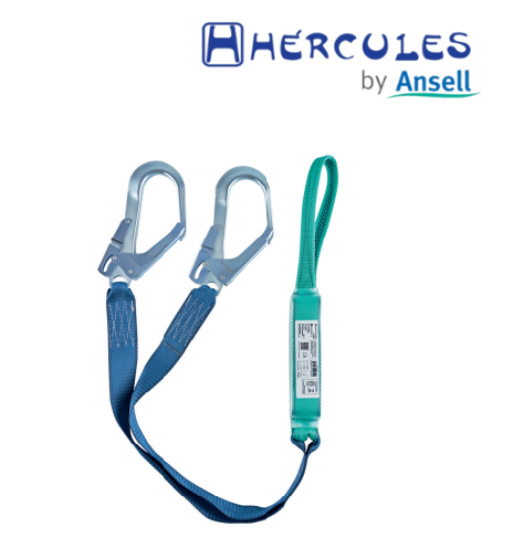 Talabarte Y Hércules HL03250YN Duplo com Laçada e Absorvedor de Energia