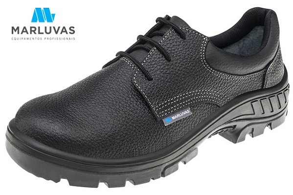 Sapato Bico de PVC CA41424 Marluvas  95S29-BP Couro Cadarço de Amarrar (CA 41424)
