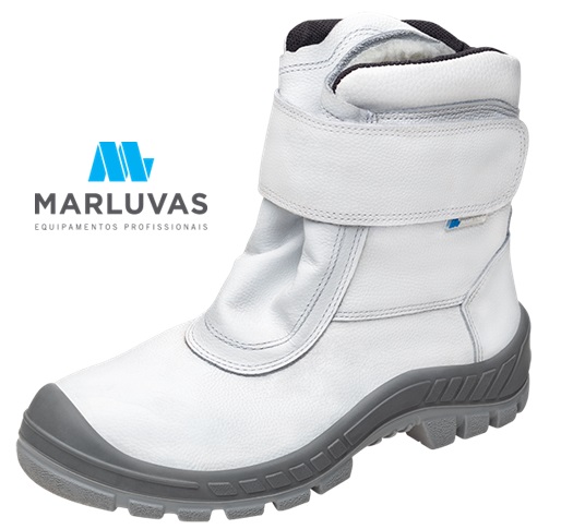 Bota Coturno Bico Aço CA13146 Marluvas Frigorífico Microfibra Branco 50C32 FRI A CP (CA 13146)