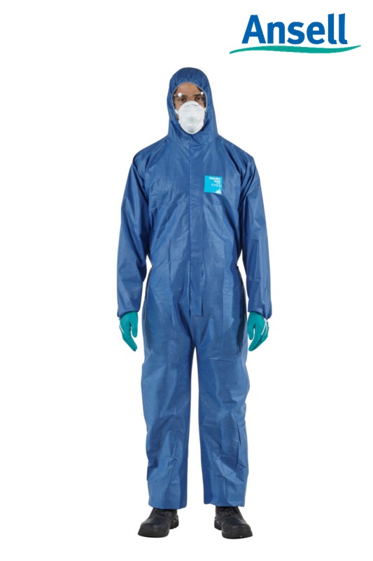 Macacão MicroGard AlphaTec Ca39989 Ansell Azul 1500 Plus Tipo 5 e 6 Antiestático (Ca 39989)