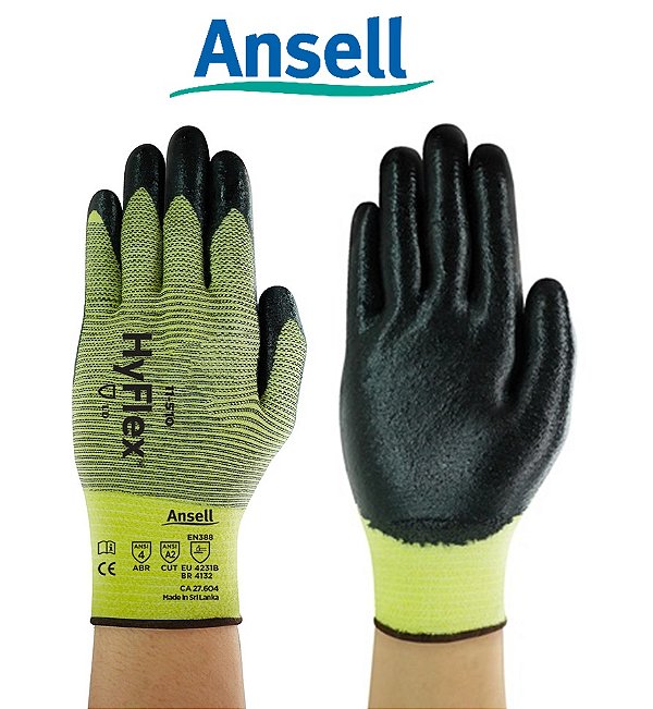 Luva HyFlex 11-510 CA27604 Ansell Kevlar com banho Nitrílico (CA 27604)