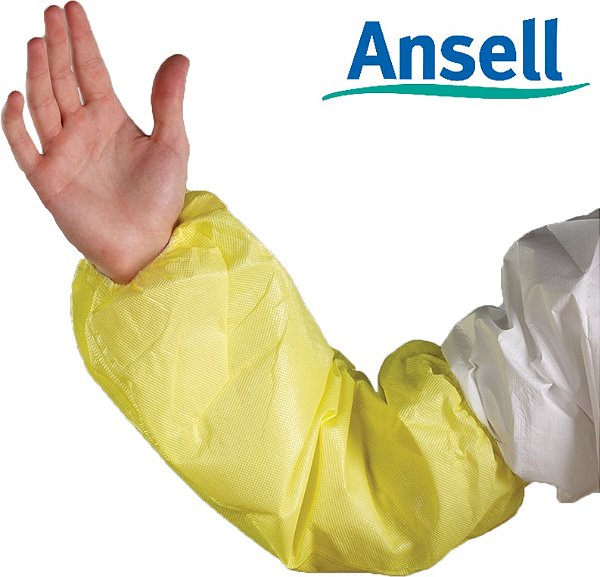 Mangote AlphaTec 3000 CA41887 Ansell Multicamada para Produtos Químicos Impermeável (CA 41887)