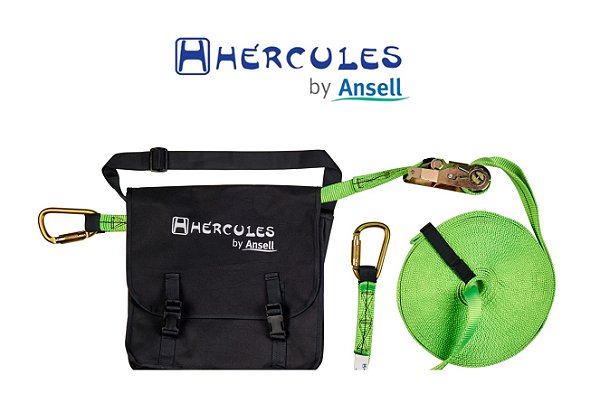 Linha de Vida Provisória Hércules HLVP01 com 20 Metros Em Fita e 2 Conectores