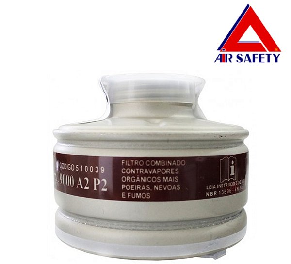 Filtro Cartucho 9000 A2P2 VO + Poeira Air Safety