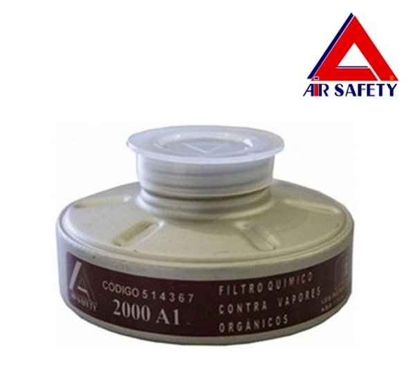 Filtro Cartucho 2000 A1 Vapores Orgânicos Air Safety 514367
