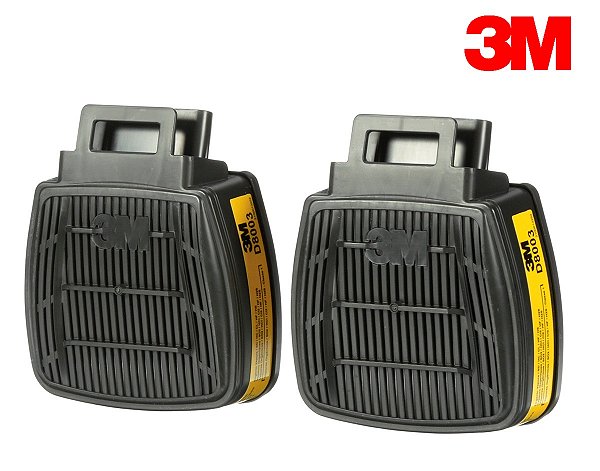 Cartucho 3M D8003 para Gases Ácidos e Vapores Orgânicos Secure Click 3M