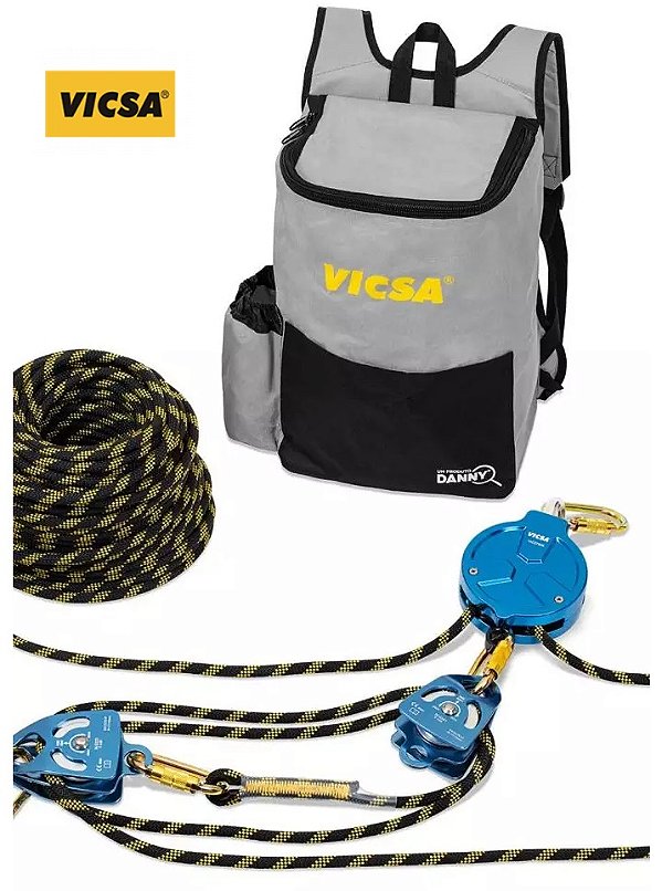 Kit Vicsa Sistema de Resgate ou Fuga com Freio 5:1 VIC 27946