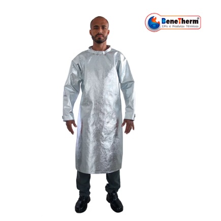 Avental ThermFire Carb 20 Tipo Barbeiro CA45070 Benetherm com Mangas Aluminizado (CA 45070)