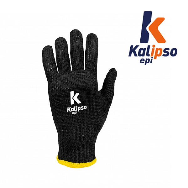 Luva Tatex Preta CA34491 Kalipso Tricotada (CA 34491)
