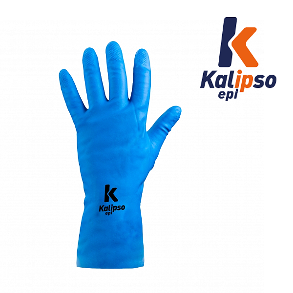 Luva Látex Super Silver Azul CA32728 Kalipso (CA 32728)