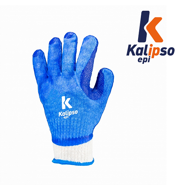 Luva Blue Grip Látex Suporte Textil CA38091 Kalipso (CA 38091)