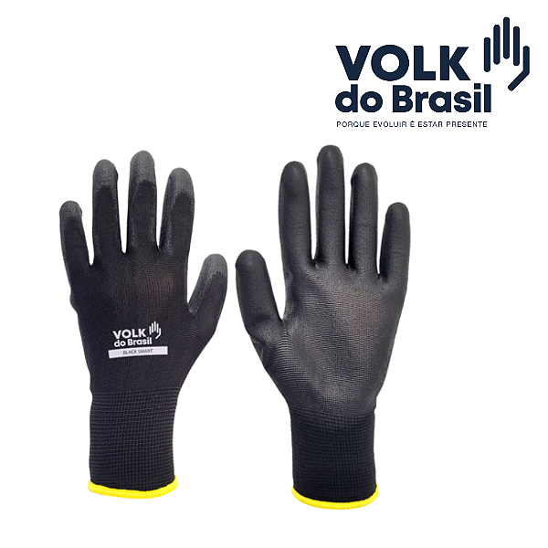 Luva Tátil Black Smart CA46932 Volk Poliuretano (CA 46932)
