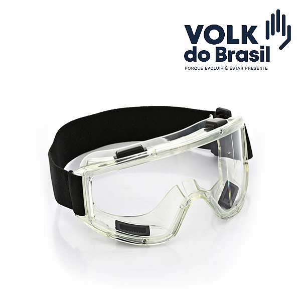 Óculos Ampla Visão Vvision 400 Incolor Antirrisco Antiembaçante CA42919 Volk (CA 42919)