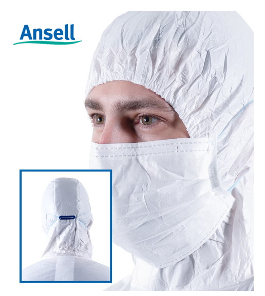 Máscara Não Estéril Ansell BioClean™ headloops MEA-210