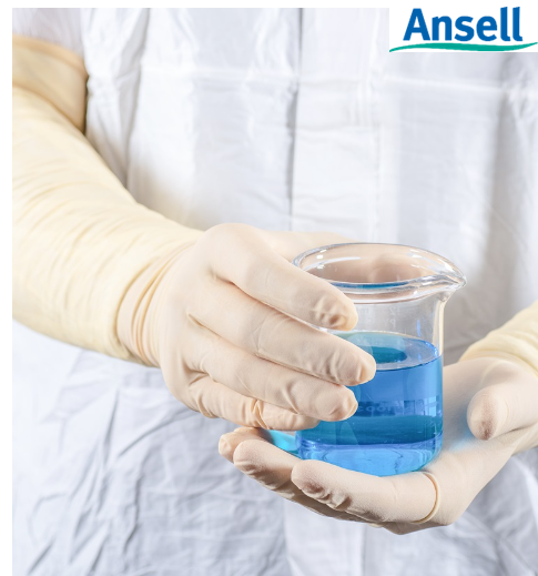 Luva de Látex Estéril CA45442 Ansell Descartável para Sala limpa BIOCLEAN™ MAXIMA BLLS (CA 45442)