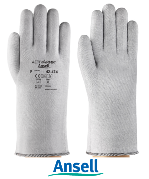 Luva ACTIVARMR 42-474 CA40397 Ansell Proteção a Corte a Alta Temperatura (CA 40397)