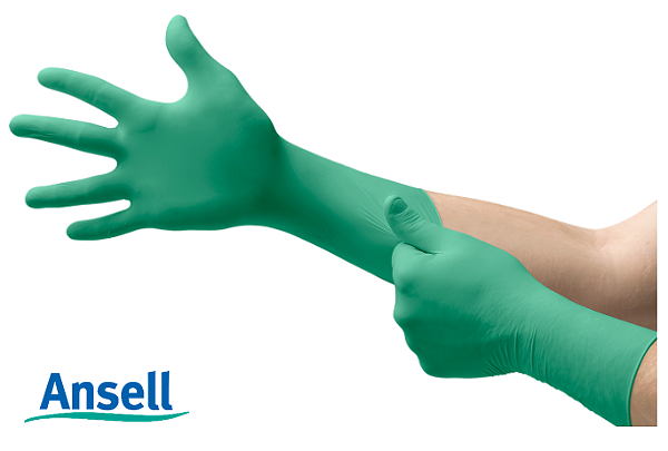 Luva TOUCHNTUFF 93-700 CA39113 Ansell Nitrílica Descartável Estéril para Sala Limpa (CA 39113)