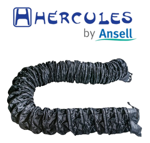 Duto Retrátil Antiestático HECV2D4075E Hércules para Insuflador e Exaustor 40cm Diâmetro 7,5m Comprimento