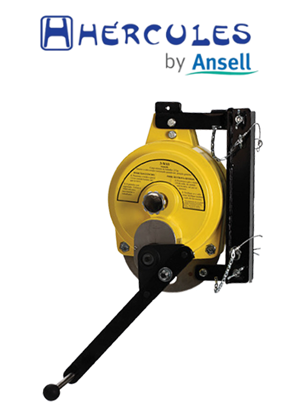 Trava-Quedas 3Way com Guincho HL3F15003AI Hércules Cabo Aço Inox com 15m