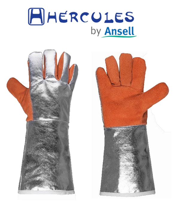 Luva em KCA e Couro Termic CA38345 Hércules HJ70120 até 250 °C (CA 38345)