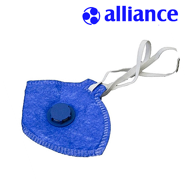 Respirador Descartável Dobrável PFF2 com Válvula Azul CA39236 Alliance (CA 39236)