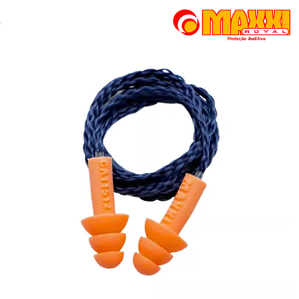 Protetor Auricular 18DB CA11512 Maxxi Royal Laranja e Azul (CA 11512)