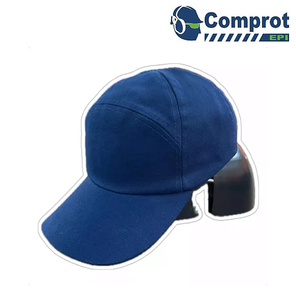 Boné de Segurança com Casquete Azul CA43553 Comprot Ajuste em Velcro (CA 43553)