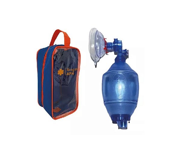 Reanimador Ressuscitador Manual Pvc Adulto Resgate